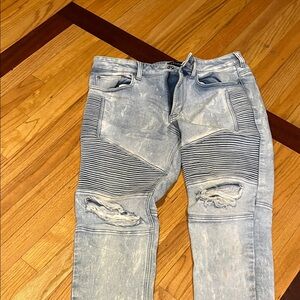 PacSun Light Blue Distressed Skinny Jeans
